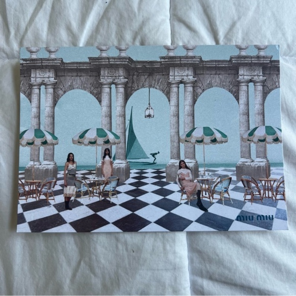 EXCLUSIVE miu miu 2025 postcard from St Tropez Pop Up